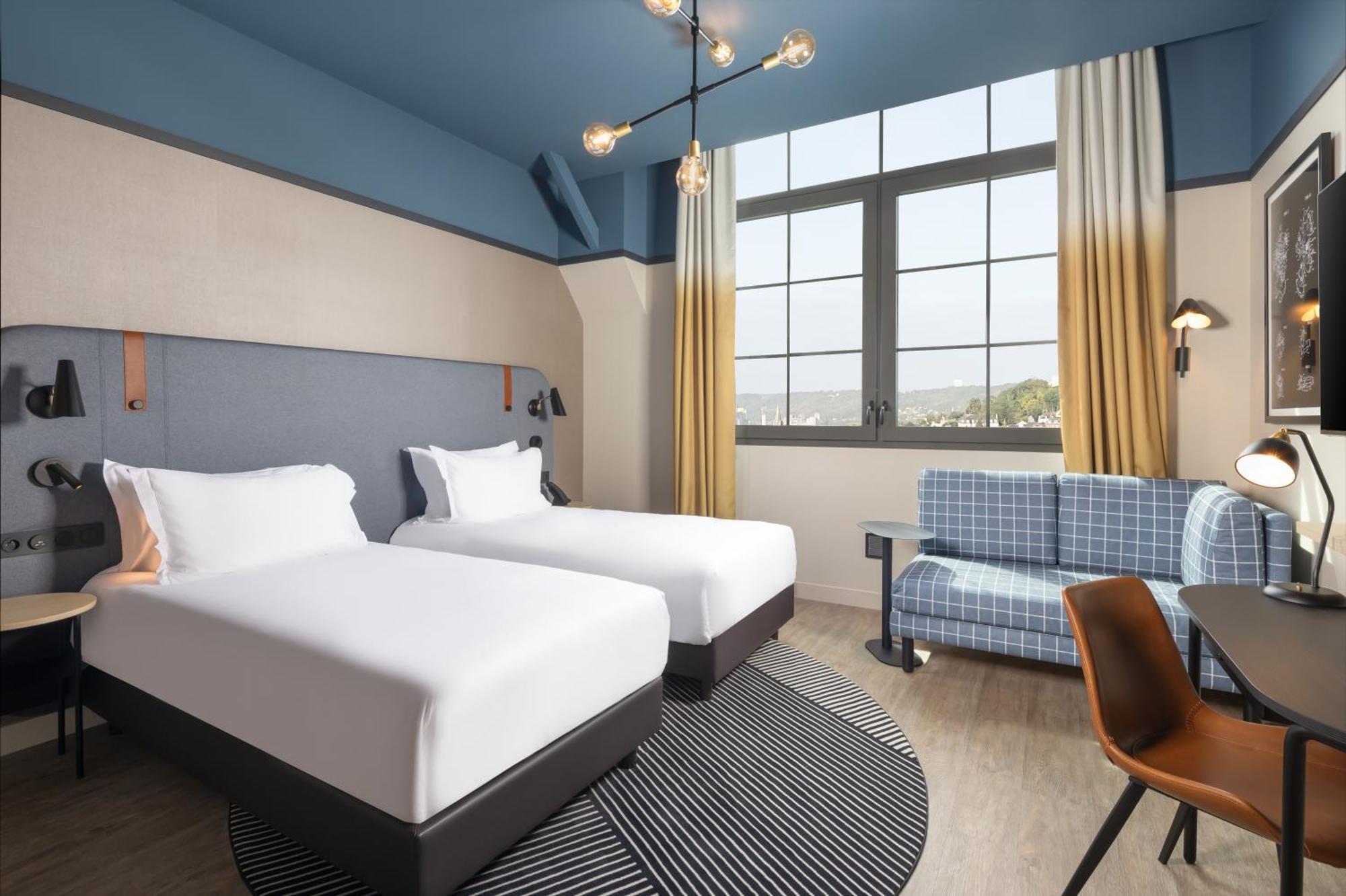 Deluxe Zweibettzimmer mit Stadtblick